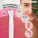 ماكينة إزالة الشعر للنساء Geepas  Ladies Grooming Set