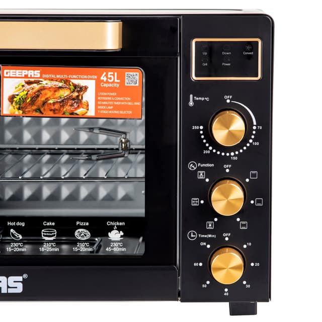 فرن كهربائي متعدد الاستخدامات بسعة 45 لتر Geepas Digital Multifunction Oven - 185948