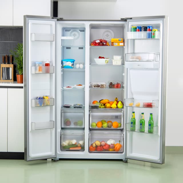 ثلاجة كهربائية بسعة 650 لتر SideBySide Refrigerator-No Frost - Geepas - 186109