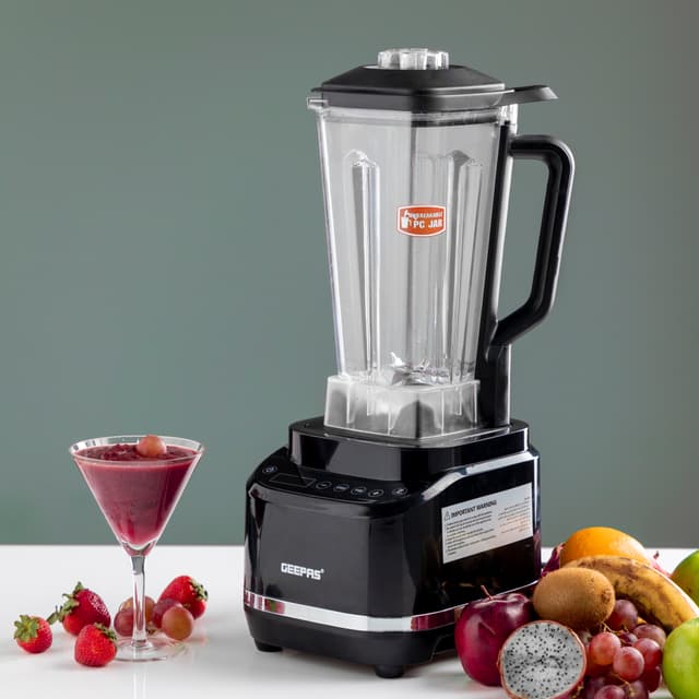 خلاط كهربائي باستطاعة 1800 وات و سعة 2 لتر Geepas Digital Professional Blender - 185932