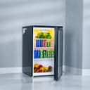 Geepas Showcase Chiller, CFC Free R600a, Lock and Key, Outside Condenser, Portable Low Noise Chiller Compartment, Compact Handle & Adjustable Thermostat, Ideal for Home & More - 158854