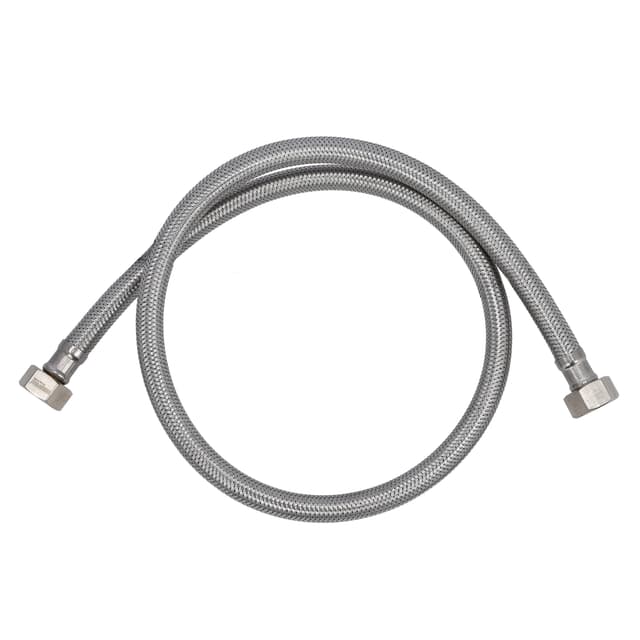Geepas Flexi Hose, 90cm, Stainless Steel Hose, GSW61112 | 70 Degree Celsius Temperature Tolerance | 20 Bar Pressure Tolerance | Ideal For Hot & Cold Water