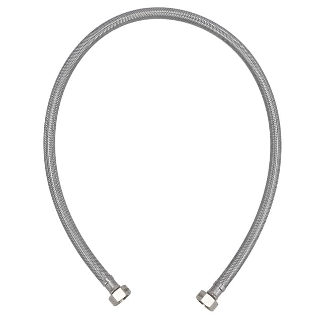 Geepas Flexi Hose, 90cm, Stainless Steel Hose, GSW61112 | 70 Degree Celsius Temperature Tolerance | 20 Bar Pressure Tolerance | Ideal For Hot & Cold Water
