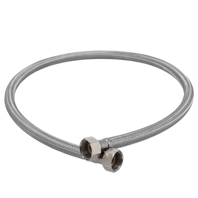 Geepas Flexi Hose, 90cm, Stainless Steel Hose, GSW61112 | 70 Degree Celsius Temperature Tolerance | 20 Bar Pressure Tolerance | Ideal For Hot & Cold Water