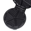 Geepas Heart Waffle Maker,Temperature Control,GWM36538 - Power On & Ready Indicator,Non-Stick Cooking Plate,Easy to Clean ,1000 Watts,S/S Decoration,Cool Touch Handle - 186195