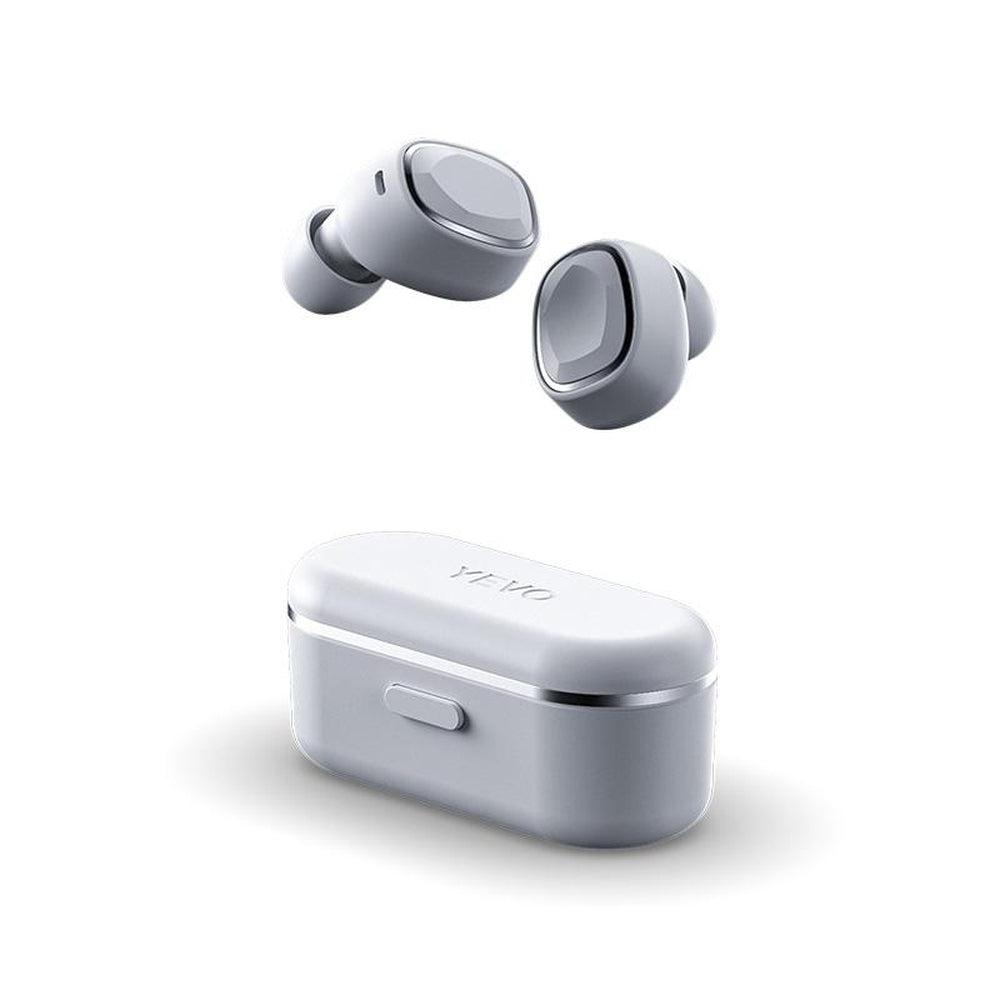 سماعات ايربودز لون أبيض  Happy Plugs - Yevo - 2 True Wireless Headphones