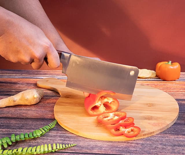 سكين ساطور 6 إنش Royalford Cleaver Knife With Wooden Handle