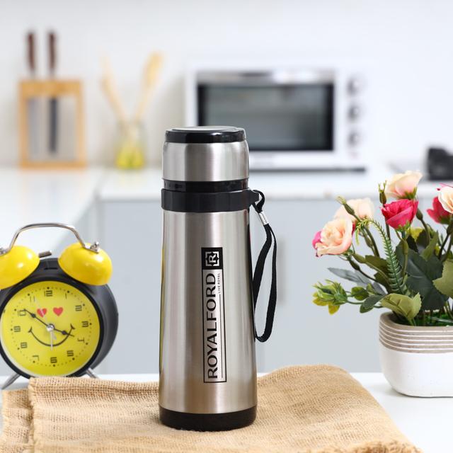 Royalford 800Ml Stainless Steel Vacuum Bottle - Portable Stainless Steel Flask & Water Bottle - Hot - SW1hZ2U6NDA2ODY3