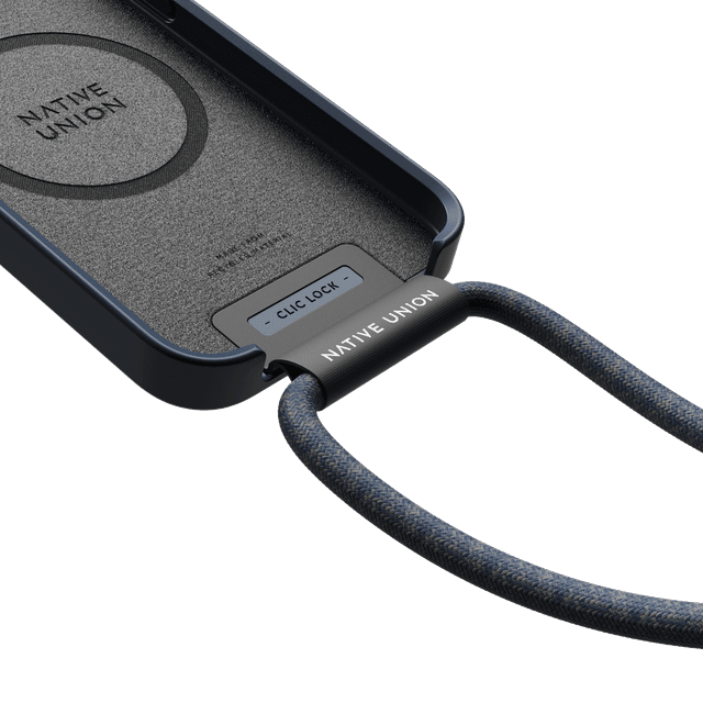 حمالة هاتف قماشية لون نيلي Crossbody strap for Native Union Clic Pop - Native Union