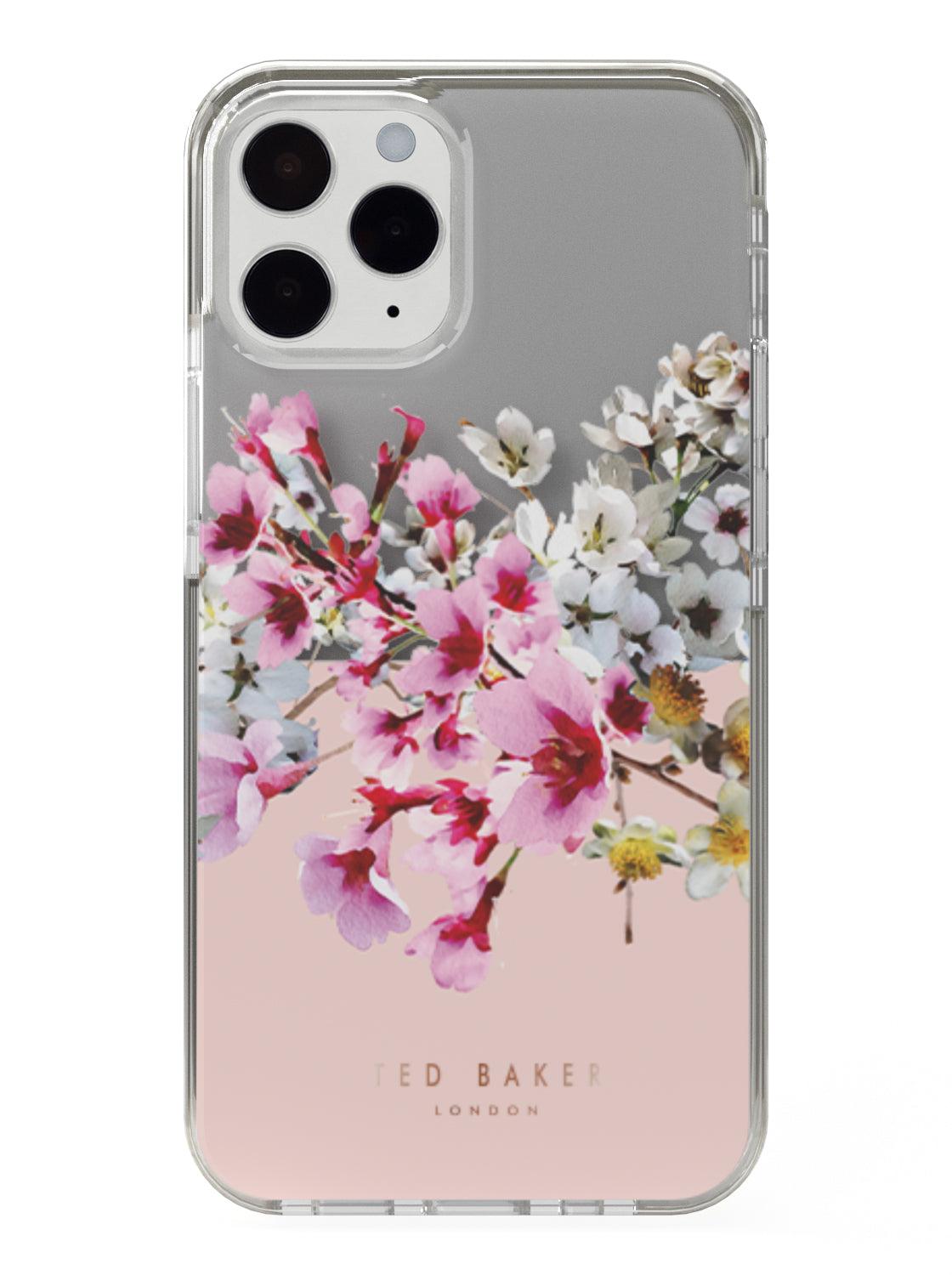 TED BAKER iPhone 13 Pro - Anti-Shock Floral Case - Jasmine Clear