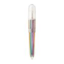 Kikkerland Rainbow 10-in-1 Pen - Multi-Color Spring Retractable Ballpoint Pen, Transparent Barrel 0.7mm Ballpoint Pen, Home Office School Supplies, for Students & Kids - SW1hZ2U6MzYxMTg4