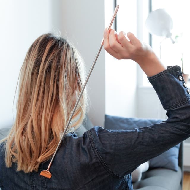Kikkerland Back Scratcher - Portable, Adjustable, Extendable Back Scratcher, Extends up to 50cm - Copper
