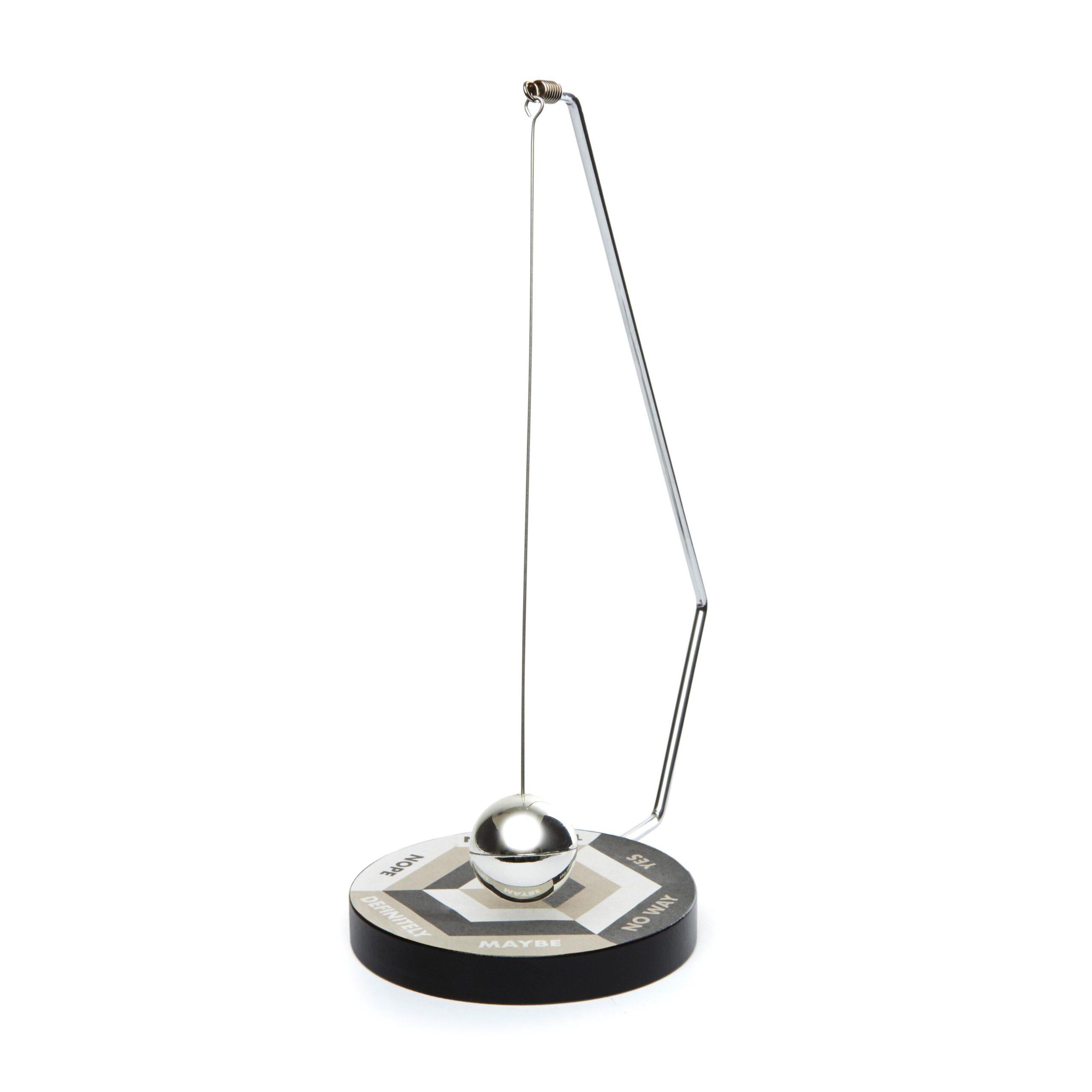 Kikkerland Decision Maker - Hanging Ball and Base Provides Quick Answer, For Undecisive and Trivial Decision Making, Table Top Display