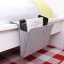 Kikkerland Felt Bedside Caddy - Bedside Storage Pocket and Holder for Book, Magazine, TV Remote, SmartPhone, Cables PowerBank, Charger and more - SW1hZ2U6MzYxMzMz