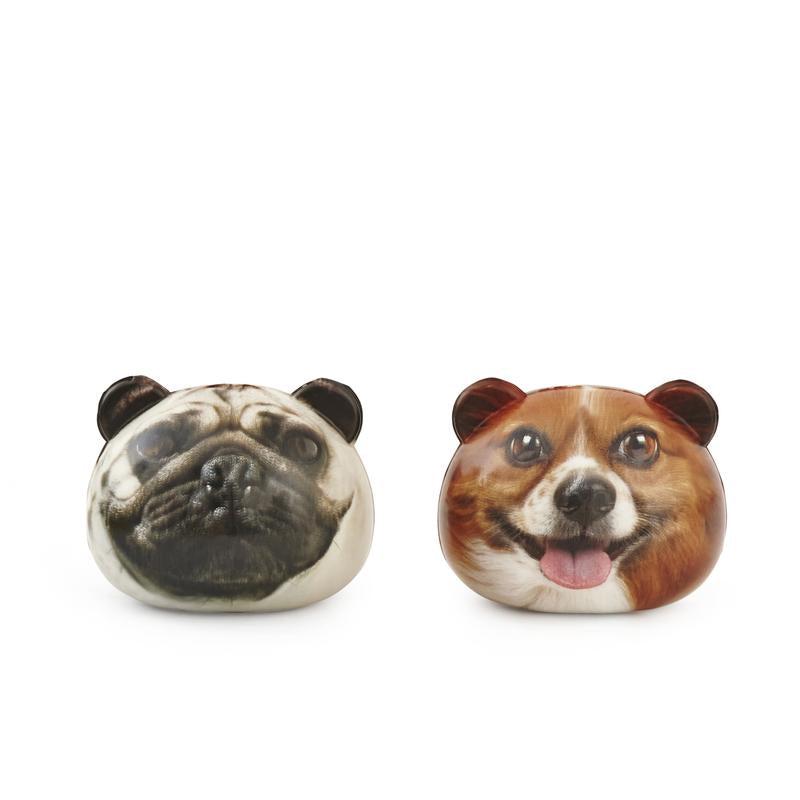Kikkerland Dog Stress Balls - Stress Reliever, Cute Canine Designs Stress Balls, Palm & Wrist Exercise, Soft Texture