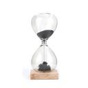 Kikkerland Magnetic HourGlass - One Minute Glass Timer, Beautiful, Captivating & Functional, Classic glass body, Metal Filling, Wood base - SW1hZ2U6MzYxMzc5