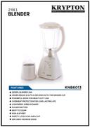 Krypton 300W Blender, 2 In 1 With 1.5L Blender Jar - 4 Speed With Pulse Function - Crusher, Grinder - SW1hZ2U6NDMxODMx