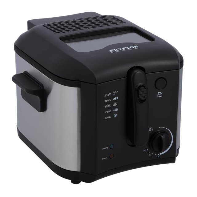 Krypton Deep Fryer, 1600W Power, KNDF6347 - 130-190 Degree Celsius Adjustable Time & Temperature ,2 L Detachable Inner Pot, Dishwasher Safe Lid - 293887