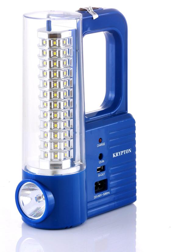 Krypton 6V 1600Mah Rechargeable Led Lantern With Torch - SW1hZ2U6NDEwMzY2