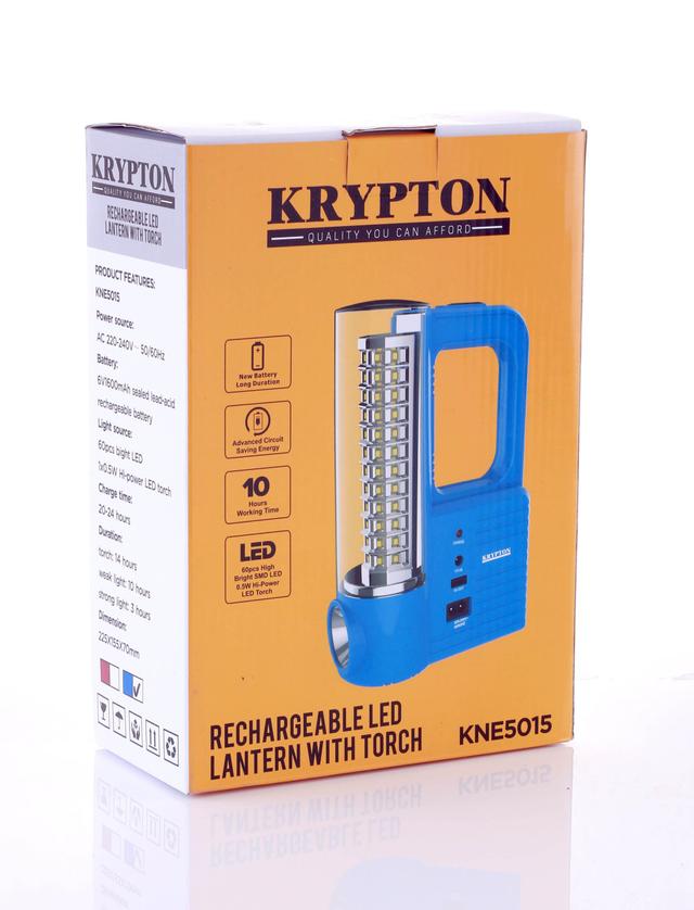 Krypton 6V 1600Mah Rechargeable Led Lantern With Torch - SW1hZ2U6NDEwMzY0