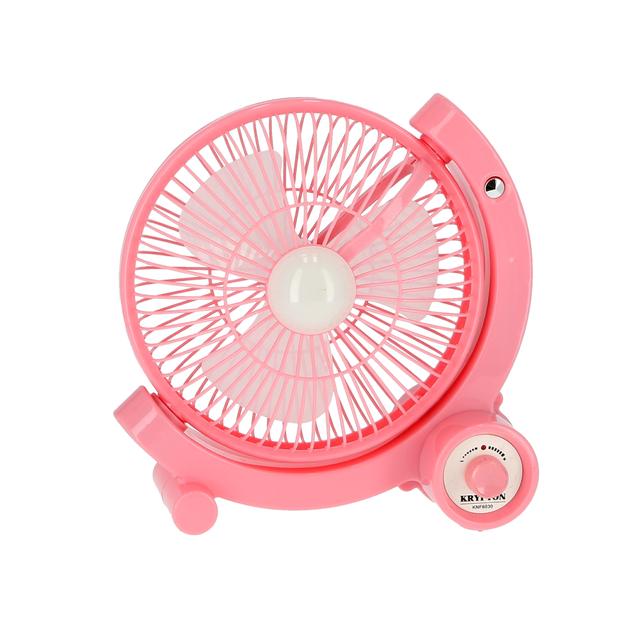 Krypton Rechargeable Fan With Led Personal Fan, Quiet Operation, Desk Fan, Mini Fan, Table Fan - SW1hZ2U6NDEwMzg4