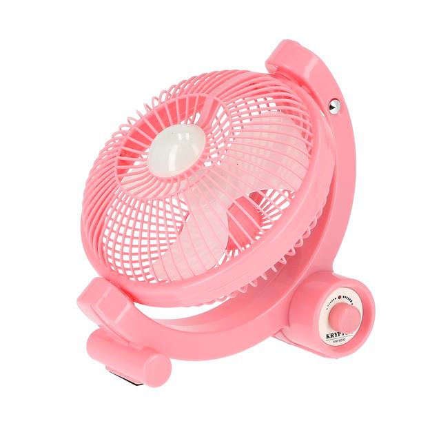 Krypton Rechargeable Fan With Led Personal Fan, Quiet Operation, Desk Fan, Mini Fan, Table Fan - SW1hZ2U6NDEwNDAw