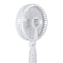 Krypton Multifunction Rechargeable Fan, Adjustable Height, KNF6266 - Streamlined and Portable Design, LED Light, Fanfor Home/Small Office, 3 Speed Settings, Sturdy Base, Silent and Energy Saving