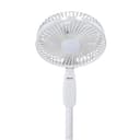 Krypton Multifunction Rechargeable Fan, Adjustable Height, KNF6266 - Streamlined and Portable Design, LED Light, Fanfor Home/Small Office, 3 Speed Settings, Sturdy Base, Silent and Energy Saving