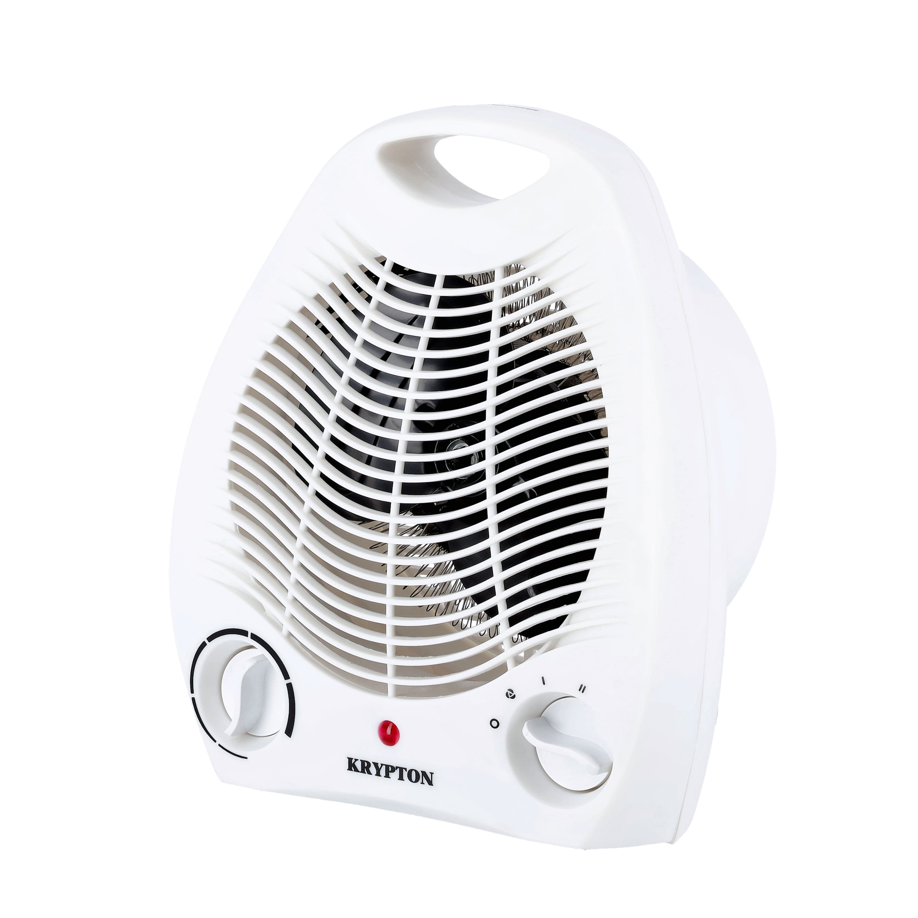 Krypton Fan Heater With 2 Heating Powers, KNFH6360 | Cool/Warm/Hot Wind Selection | Adjustable Thermostat | Overheat Protection | Power Light Indicator | Carry Handle