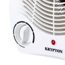 Krypton Fan Heater With 2 Heating Powers, KNFH6360 | Cool/Warm/Hot Wind Selection | Adjustable Thermostat | Overheat Protection | Power Light Indicator | Carry Handle - 187112