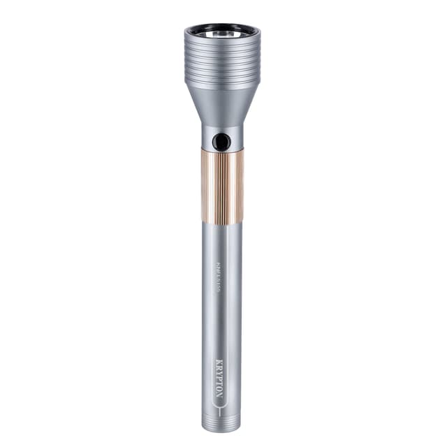Krypton Krytpon KNFL5155 Rechargeable LED Flashlight - Portable Design, 4000Mah Battery with 4 Hours Working & Indicator Lights | Ideal for Camping, Travelling & More