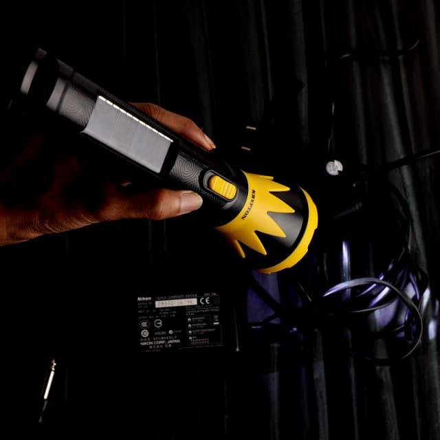 Krypton Rechargeable LED Torch With Solar Panel | 3W LED