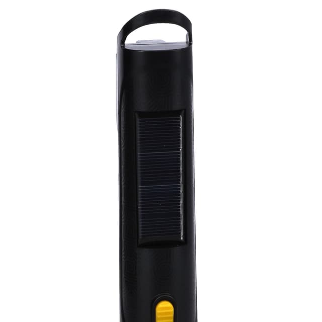Krypton Rechargeable LED Torch With Solar Panel | 3W LED