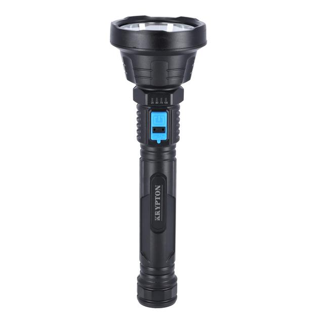 Krypton Rechargeable LED Flashlight, CREE LED, KNFL5164 | ABS Body | 6800mAh Lithium-Ion Battery | Aluminium Alloy Light Reflector Cup | 5000m Distance Range - SW1hZ2U6NDMwNzQ3