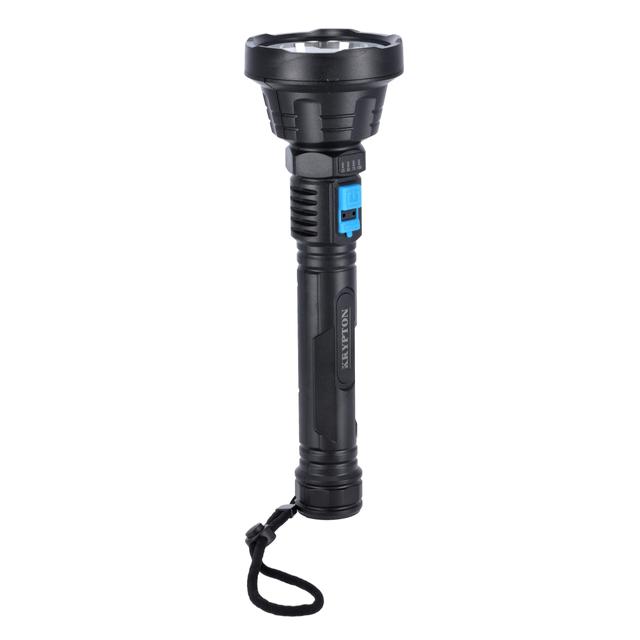 Krypton Rechargeable LED Flashlight, CREE LED, KNFL5164 | ABS Body | 6800mAh Lithium-Ion Battery | Aluminium Alloy Light Reflector Cup | 5000m Distance Range - SW1hZ2U6NDMwNzYy