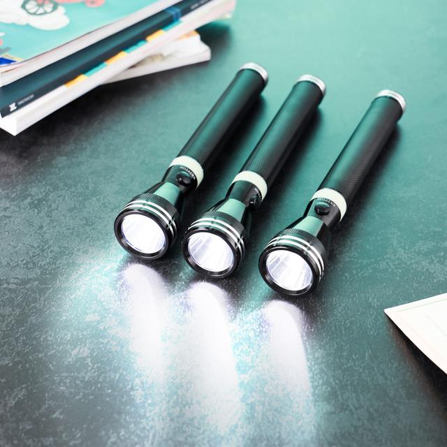 Krypton Rechargeable LED Flashlight, 3 Hours Working, KNFL5165 Lifetime Warranty for Cree Led