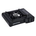 Krypton Portable Gas Stove, Double Sealed Valve, KNGC6338 - Electronic Ignition, Over Pressure Protection, Compact and Lightweight Convenient for Outdoor Camping Cooking - SW1hZ2U6NDI5NTU5