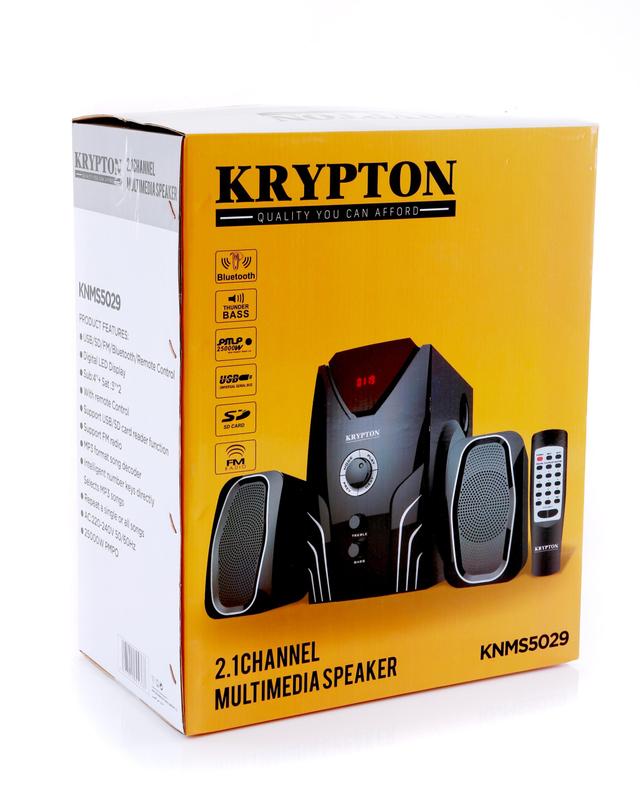 Krypton 25000W 2.1 - Channel Multimedia Home Theater System with Thunder Bass Surround Sound - Bluetooth - USB - SD Card Reader - Remote Controller and Digital LED Display - SW1hZ2U6Mzk2NDky