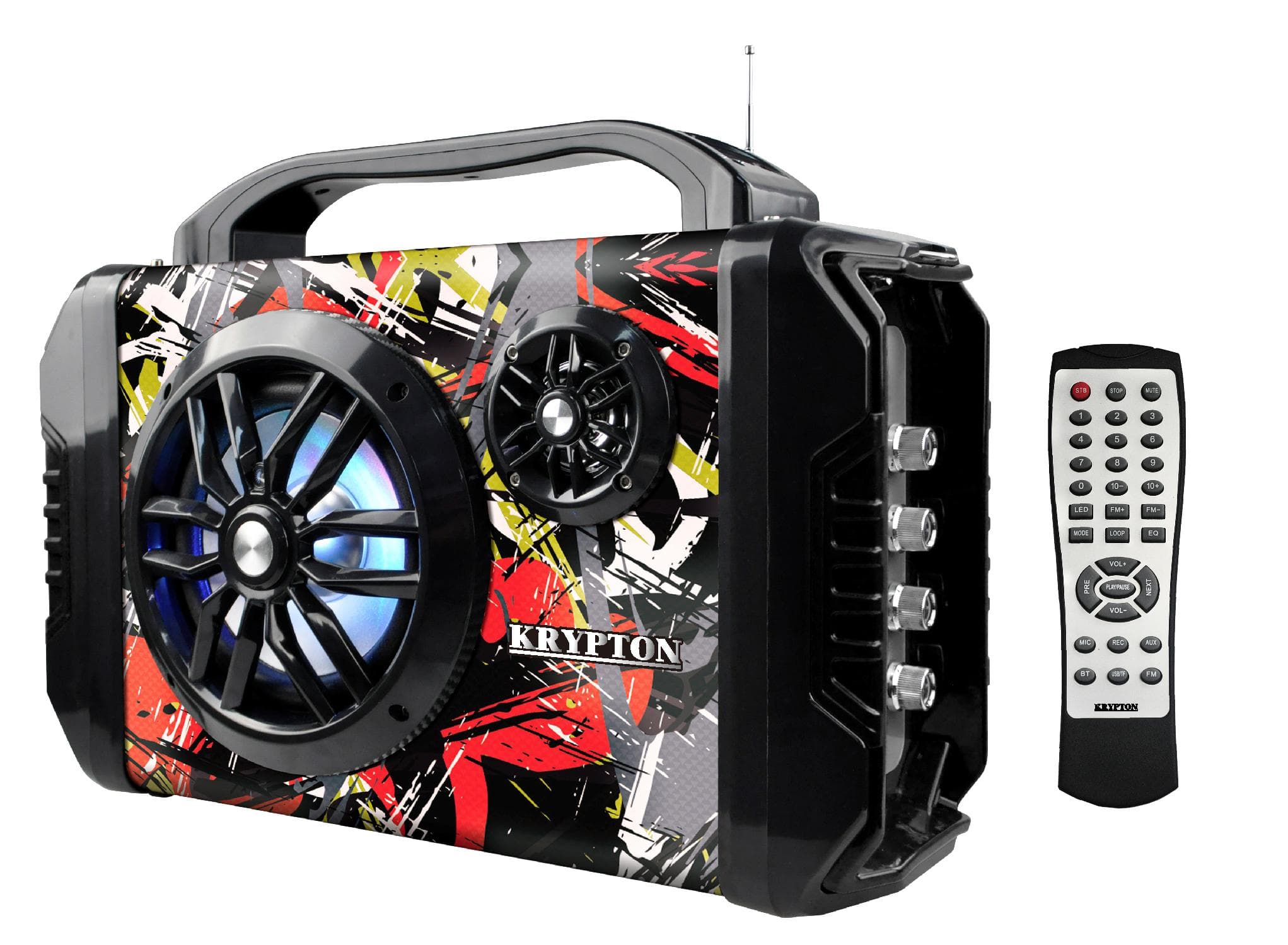 Krypton 7.4V 1500Mah 20000W Rechargeable Bluetooth Speaker With Usb,Sd Card,Fm,Bluetooth & Tf