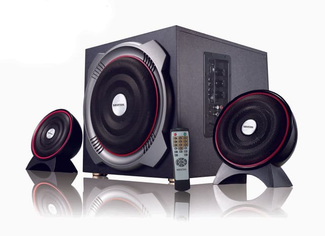 Krypton 2.1 Multimedia Speaker- Multimedia Speaker System With Subwoofer - Usb/Sd/Fm/Bt/ - Speaker - SW1hZ2U6NDI2ODI2