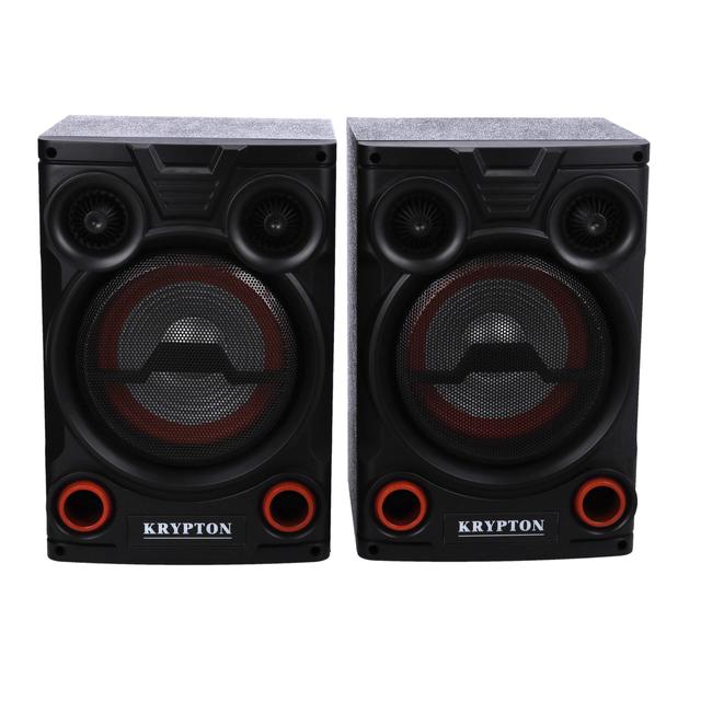 Krypton 2.0 Professional Speaker with Remote & Microphone, KNMS5195 | 8" Woofer with Colourful Light | With USB/Bluetooth Connect/FM Radio/SD/Aux Input | 40000W PMPO - SW1hZ2U6NDExMTI1