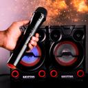 Krypton 2.0 Professional Speaker with Remote & Microphone, KNMS5195 | 8" Woofer with Colourful Light | With USB/Bluetooth Connect/FM Radio/SD/Aux Input | 40000W PMPO - SW1hZ2U6NDExMTEy