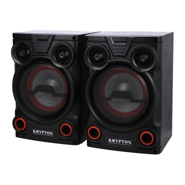 Krypton 2.0 Professional Speaker with Remote & Microphone, KNMS5195 | 8" Woofer with Colourful Light | With USB/Bluetooth Connect/FM Radio/SD/Aux Input | 40000W PMPO - SW1hZ2U6NDExMTIy