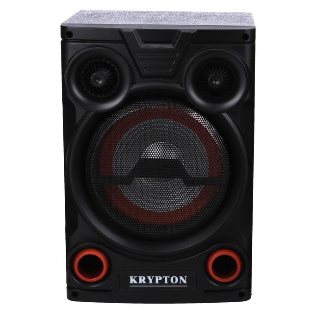 Krypton 2.0 Professional Speaker with Remote & Microphone, KNMS5195 | 8" Woofer with Colourful Light | With USB/Bluetooth Connect/FM Radio/SD/Aux Input | 40000W PMPO - SW1hZ2U6NDExMTIw