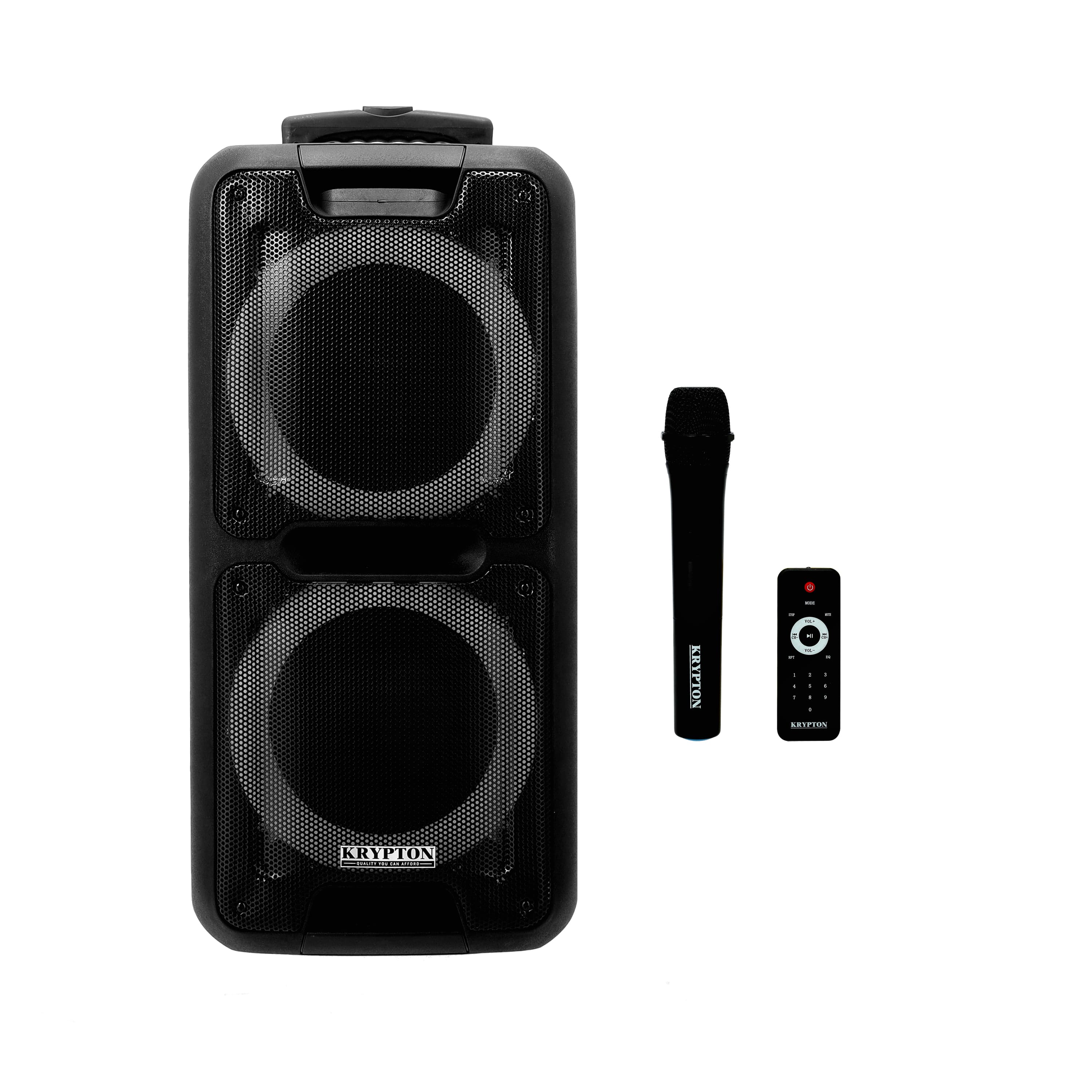 Krypton Portable And Rechargeable Professional Speaker,KNMS5201 - 40000W PMPO With TWS Connection,Ideal for Professional,Party,Concert,Home & More,USB/TF Card,FM Radio,2 Years Warranty,Remote Control