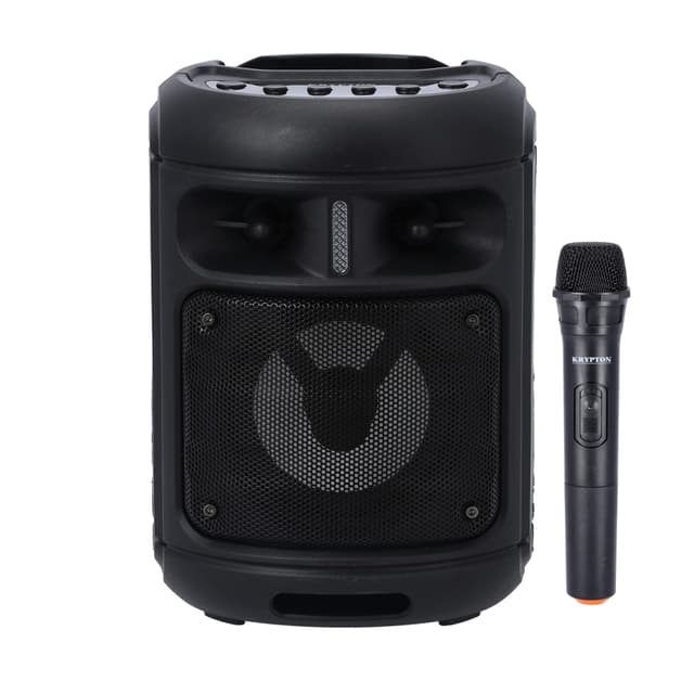 Krypton Portable Rechargeable Speaker with Wireless Mic | KNMS5392 | BT/TF/USB/FM/AUX/SD card Inputs - Karaoke Speaker | Bluetooth 4.2 | 2 Years Warranty - SW1hZ2U6NDA5MTc3