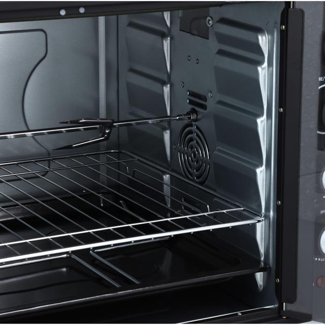 Krypton Electric Oven with Rotisserie, Convection & Lamp, KNO6355 | 60 Minutes Timer | Inside Lamp | Stainless Steel Heating Elements | Heat Resistant Tempered Window | 75L - SW1hZ2U6NDIyMTc2