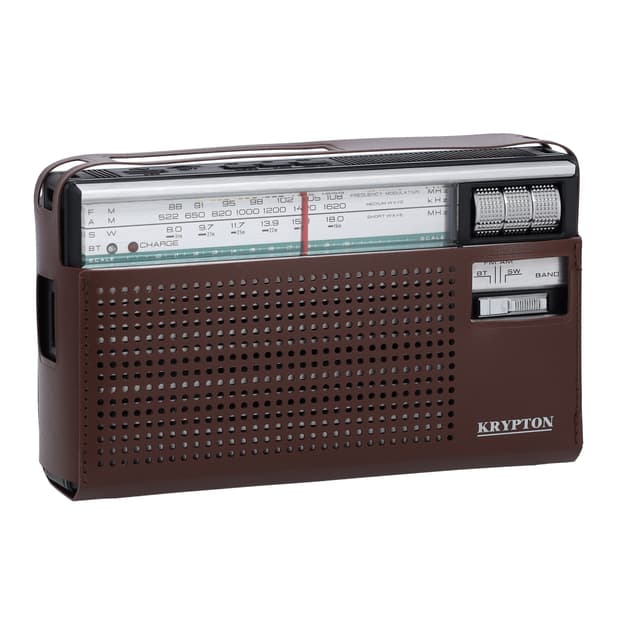 راديو محمول Krypton MP3-USB/BT 3 Band Portable Radio