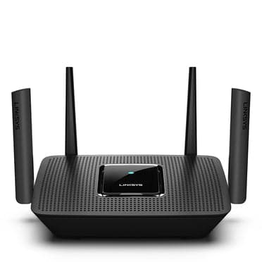 راوتر رباعي الأقطاب بسرعة 2.2 جيجا بايت/ثانية – أسود  Linksys -  AC2200 Mesh MU-MIMO Max-Stream Tri-Band Wi-Fi Router