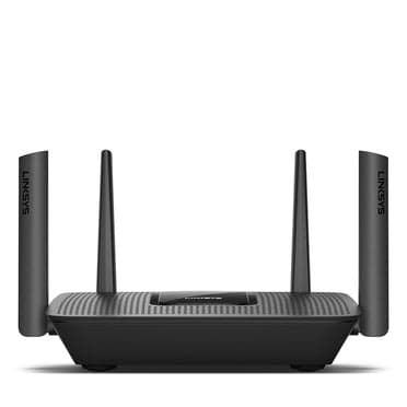 راوتر رباعي الأقطاب بسرعة 2.2 جيجا بايت/ثانية – أسود  Linksys -  AC2200 Mesh MU-MIMO Max-Stream Tri-Band Wi-Fi Router